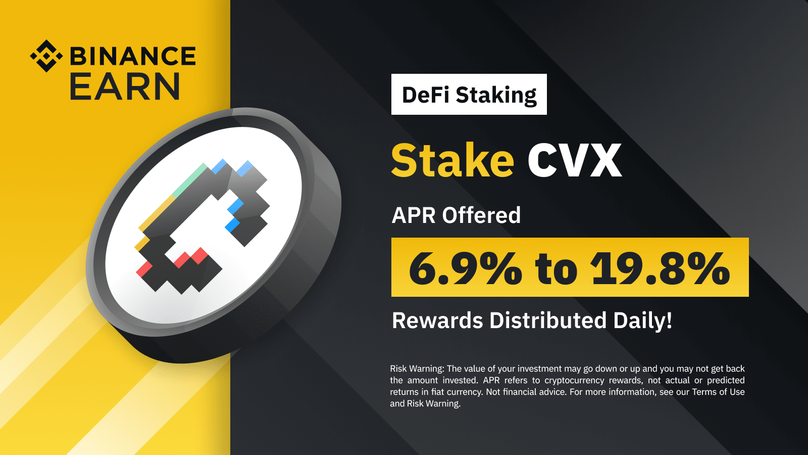 Staking DeFi Binance dodaje wsparcie dla CVX z APR do 19,8% | Binance Support