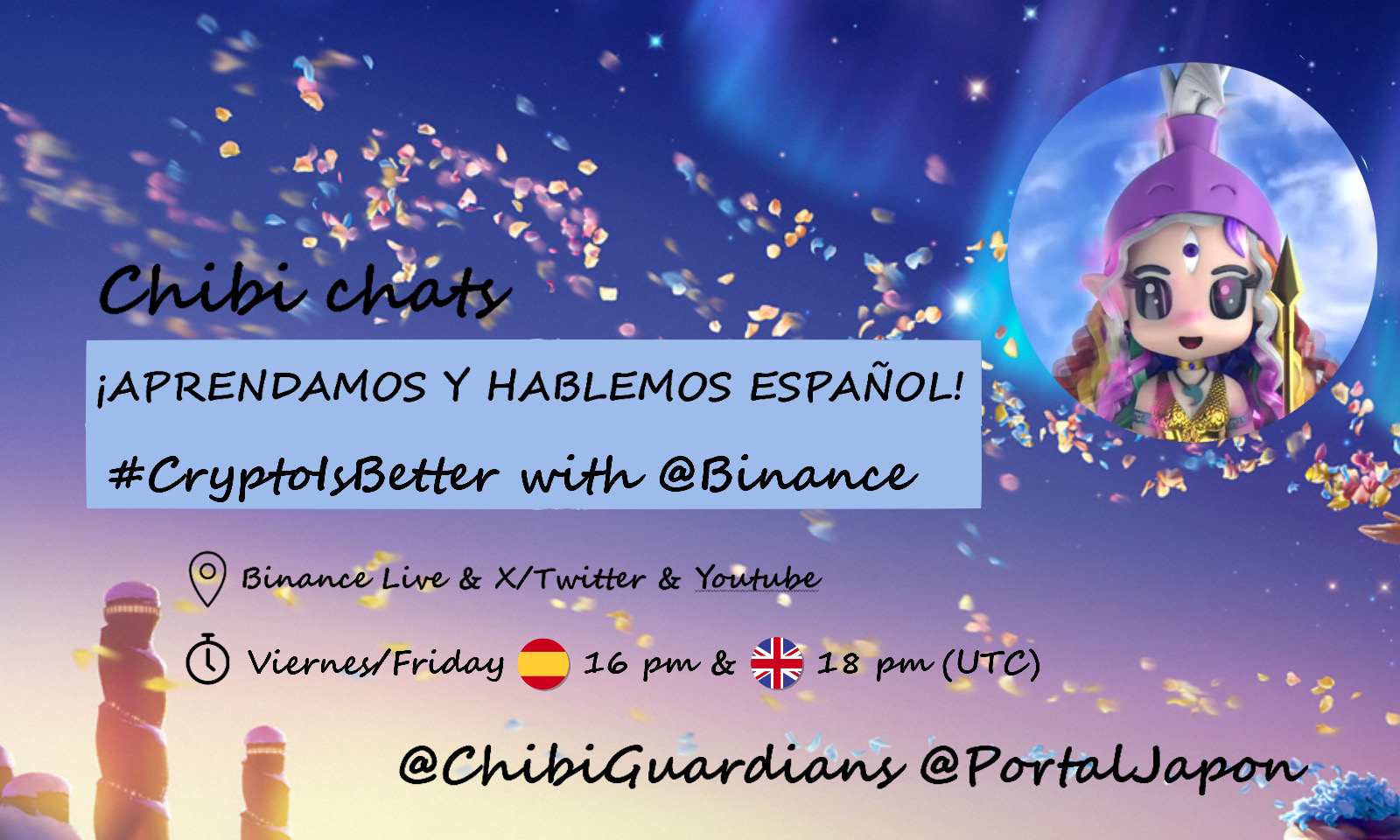 ¡Hablemos y aprendamos español! #CryptoIsBetter (Chibi chats)