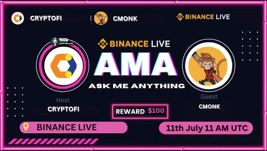 CRYPTOFI BINANCE LIVE AMA <> CMONK