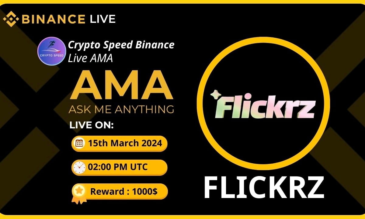 1000$ Reward Today Binance Live AMA with Flickrz