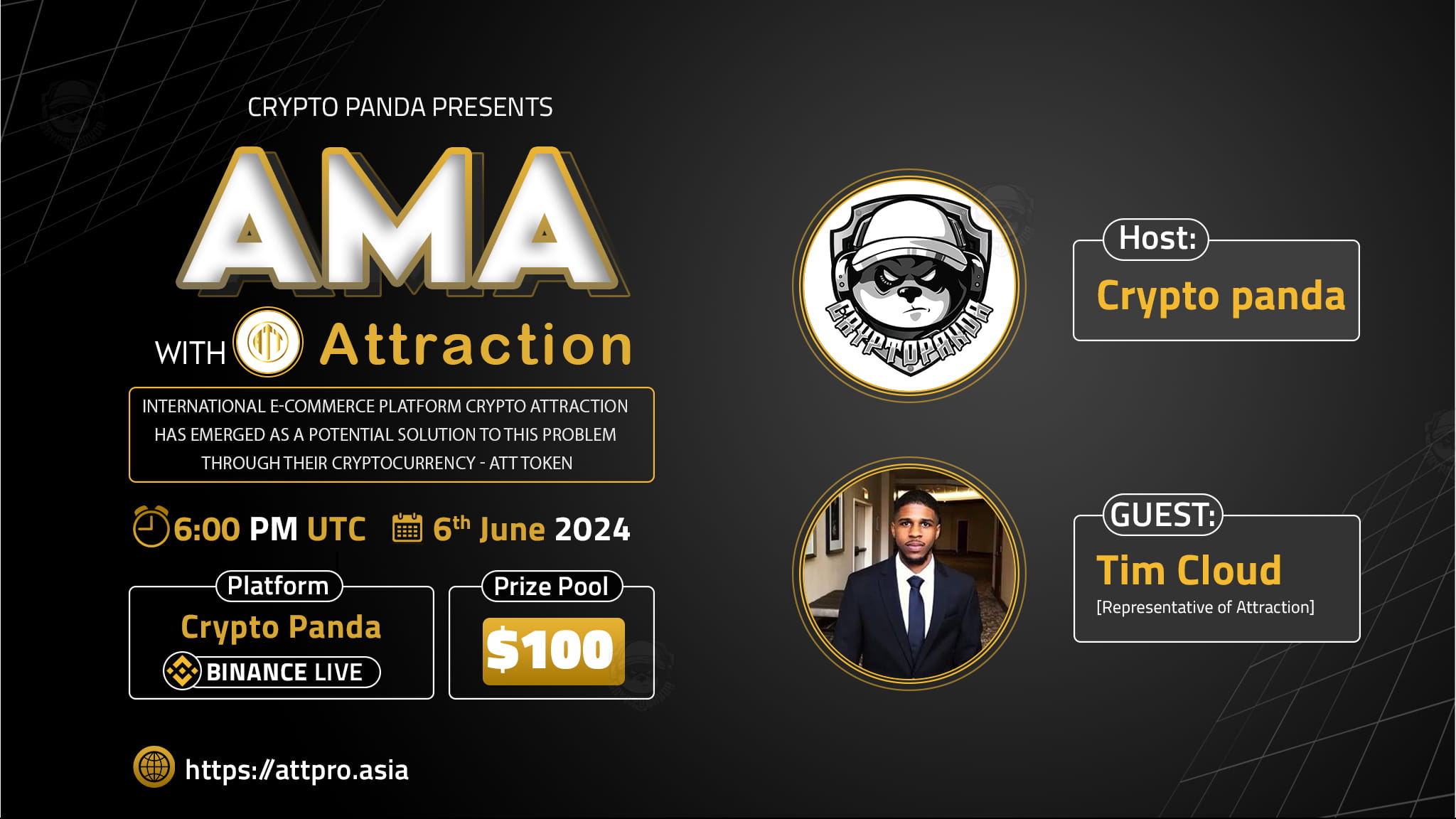 Crypto Panda presents AMA with Attraction