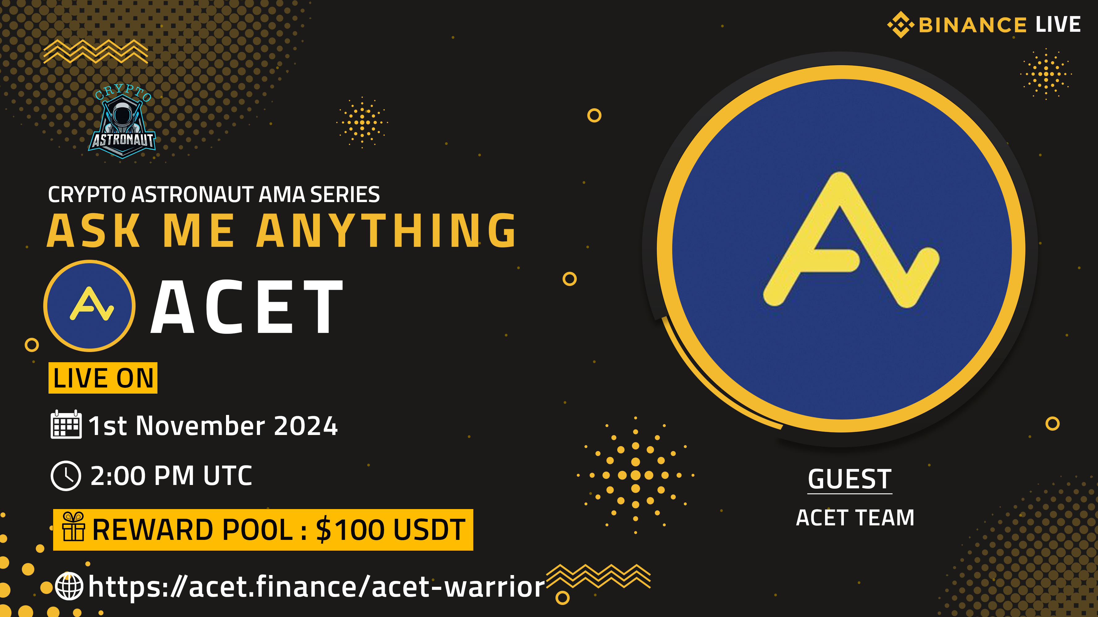 Crypto Astronaut Host AMA With Acossi Coin