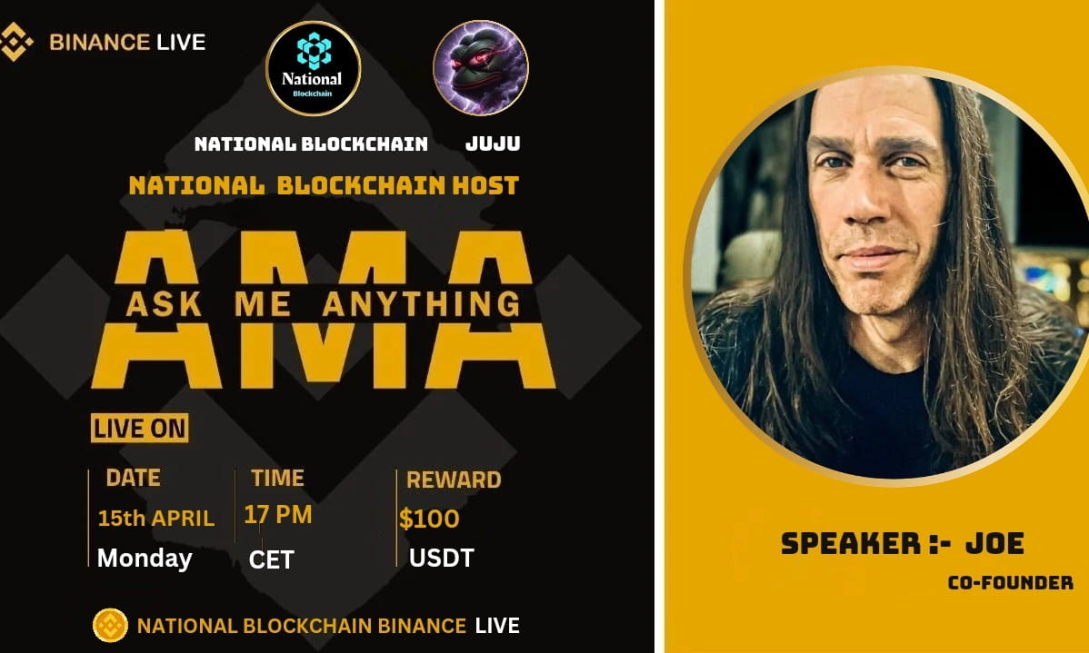 National Blockchain With JUJU Live AMA  || Reward $100 USD