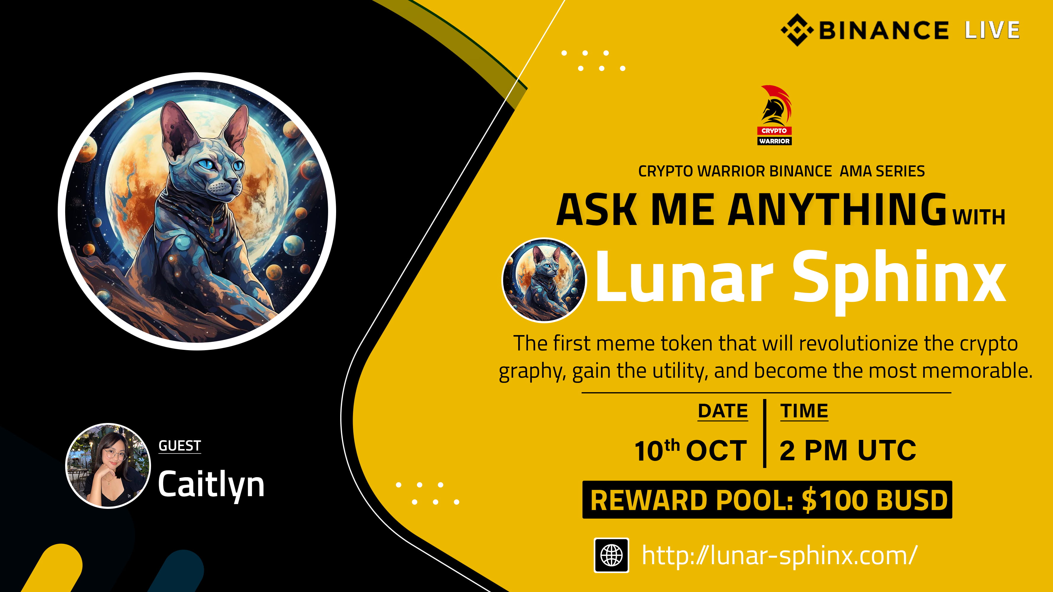 Crypto  Warrior presents AMA with Lunar Sphinx