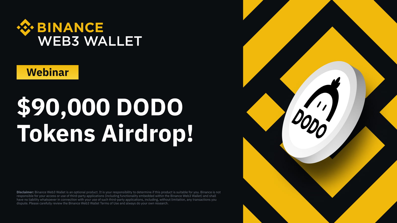 Web3 Wallet: Participate on the $90,000 DODO Token Airdrop!