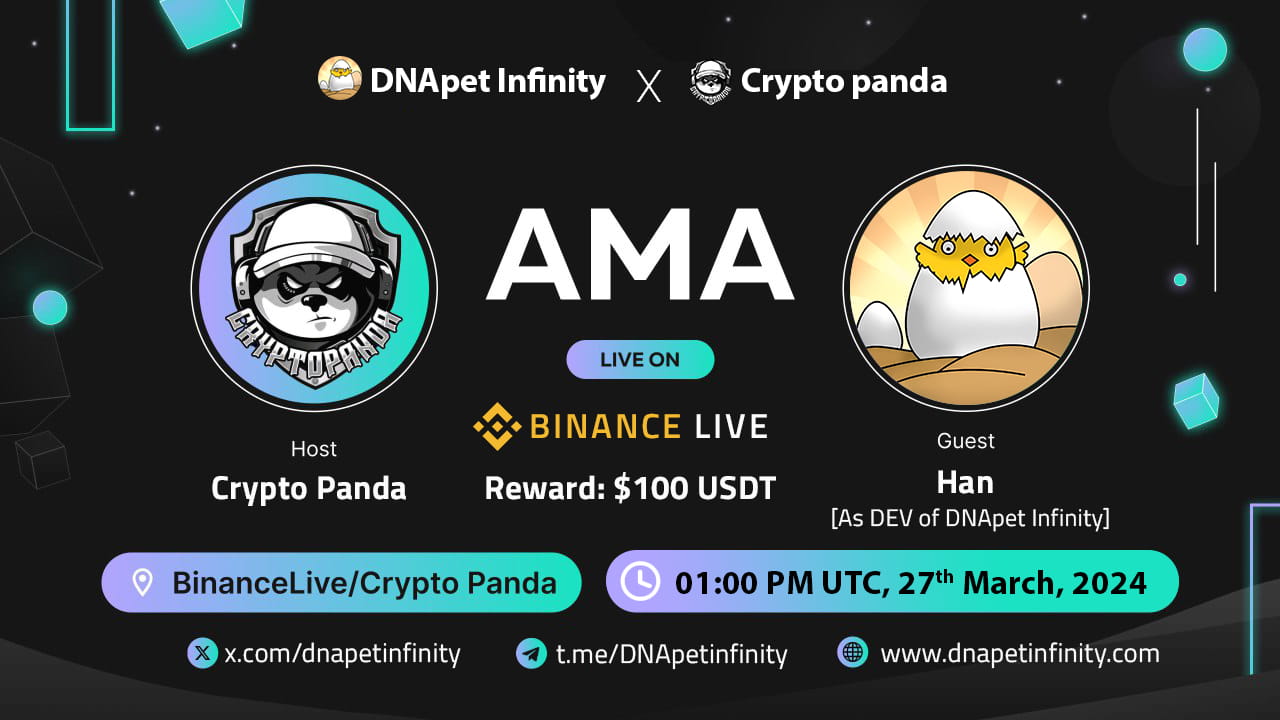 Crypto Panda presents AMA with DNApet Infinity