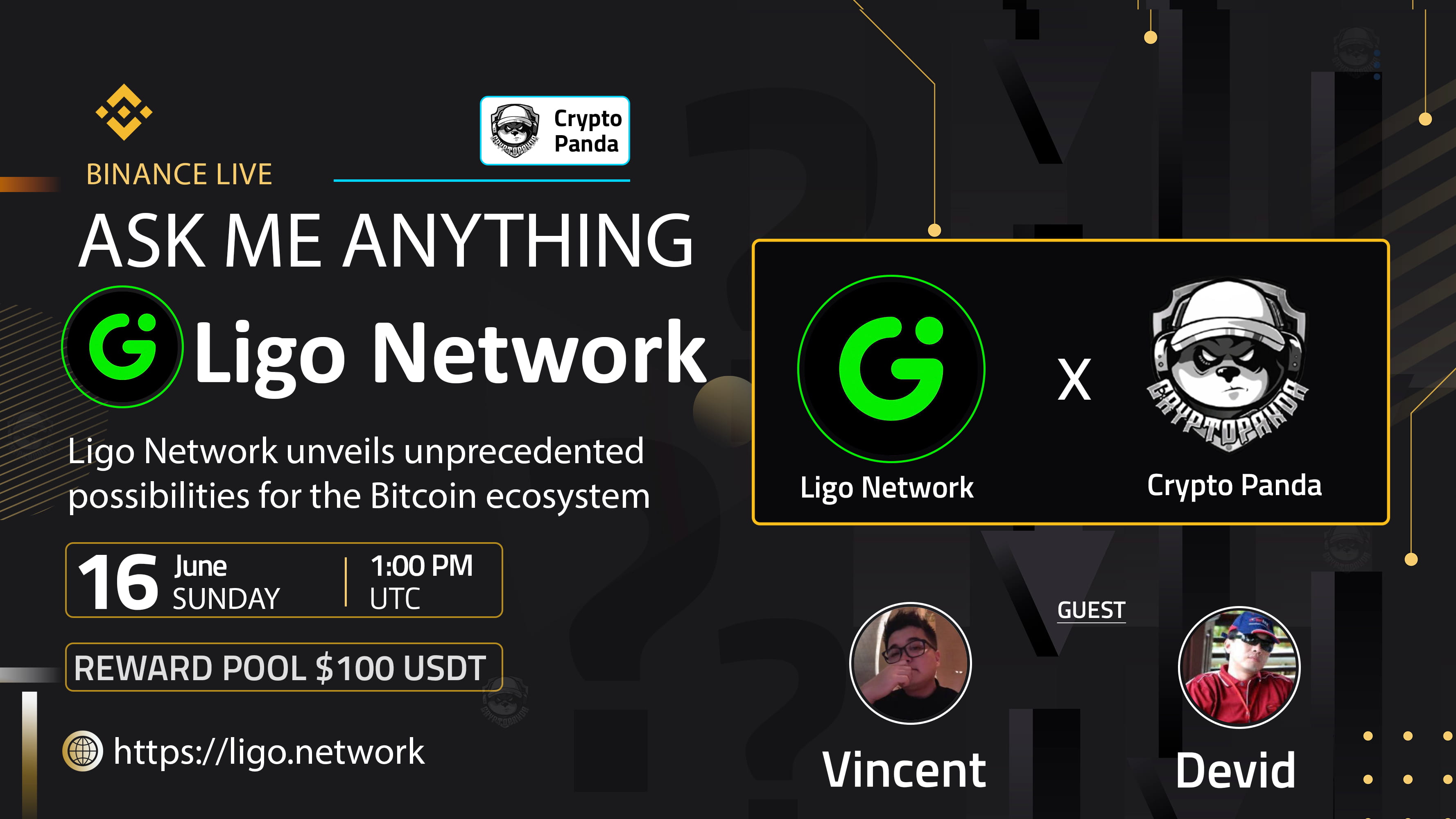 Crypto Panda presents AMA with Ligo Network