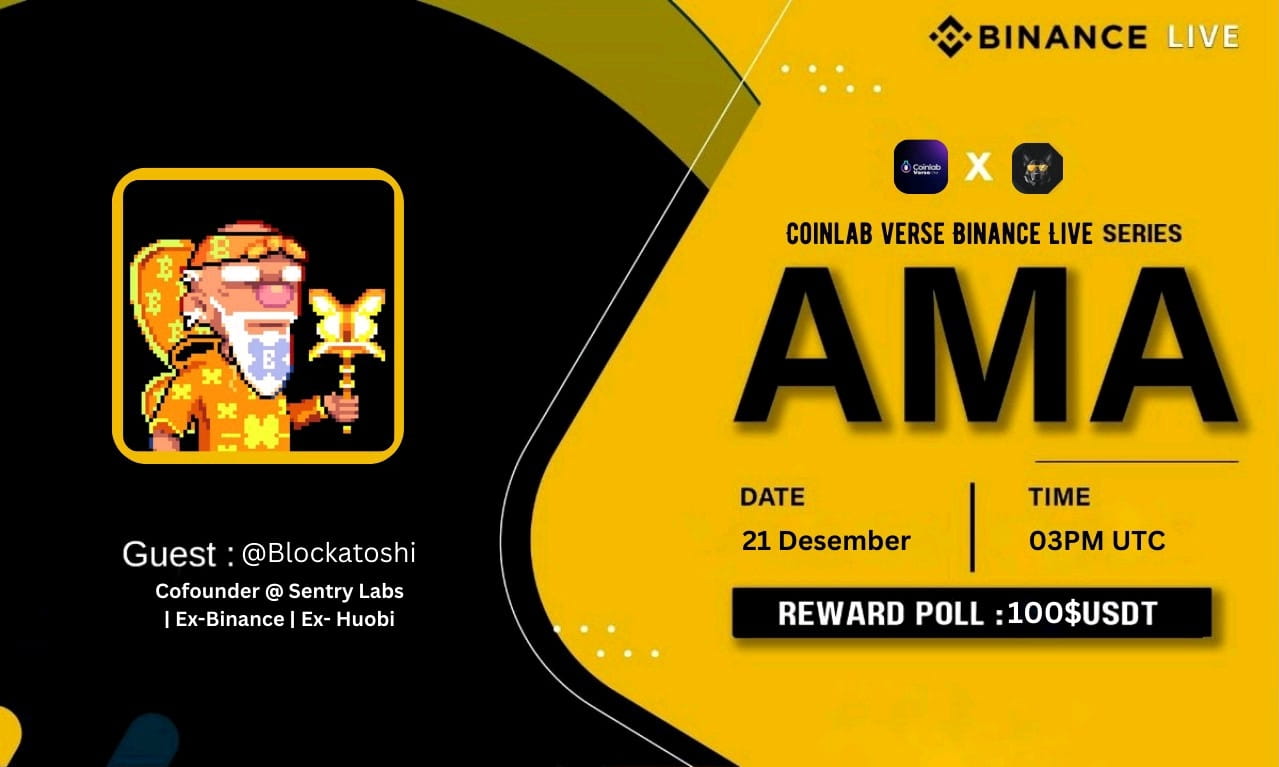 Binance Live AMA CoinLabVerse x Centry Labs