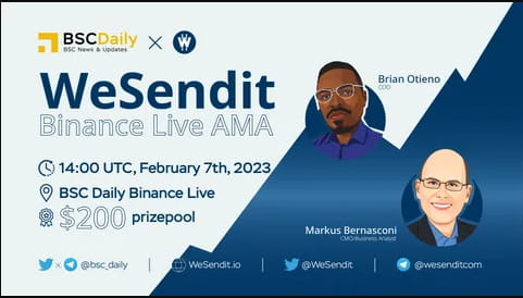 BSC Daily x Wesendit Livestream  AMA Recap