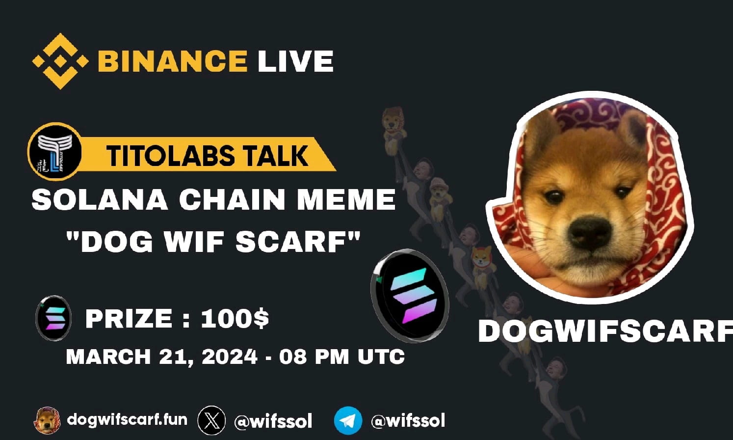 AMA WITH DOGWIFSCARF (AIRDROP100$)