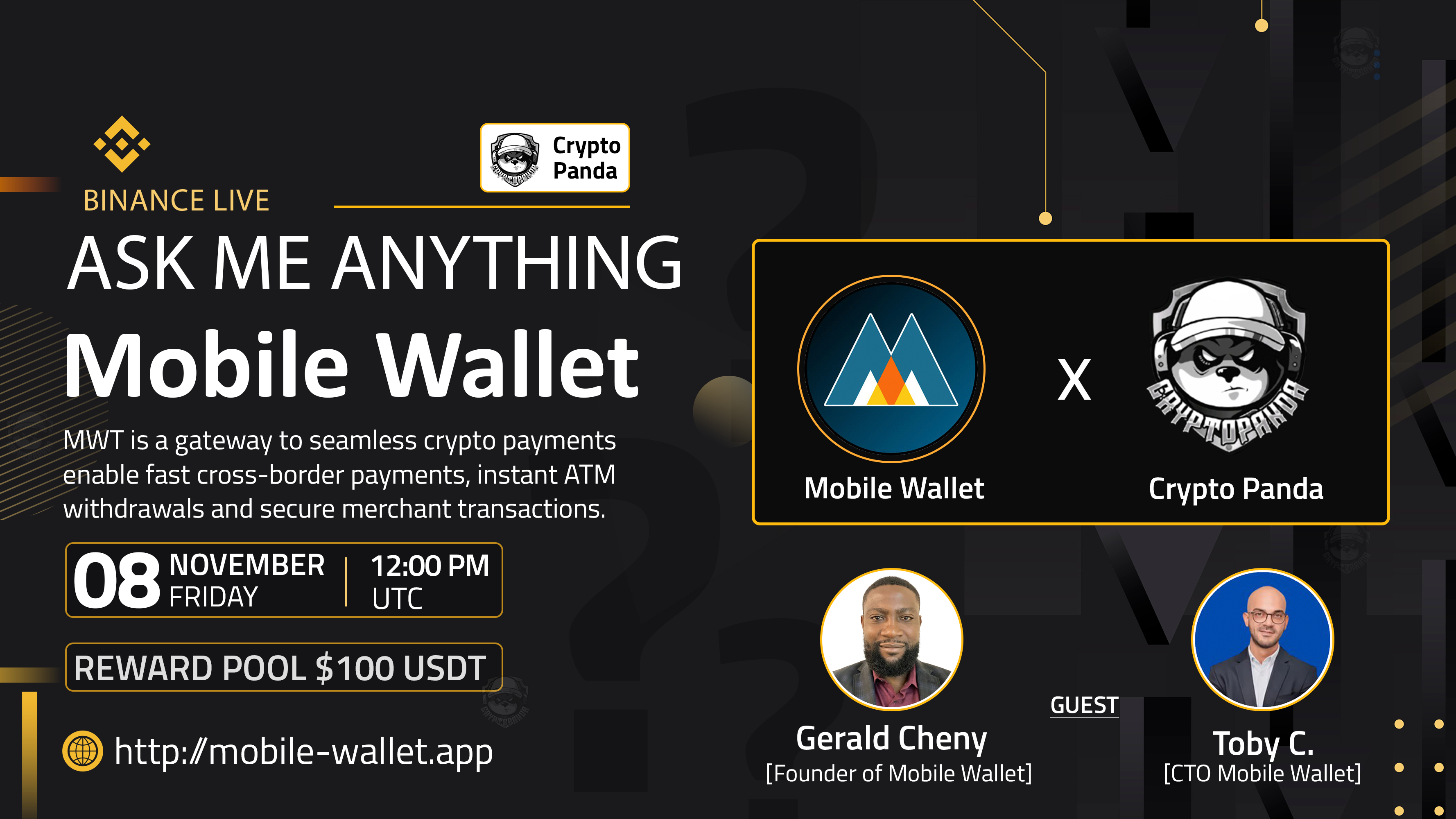 Crypto Panda Presents AMA with Mobile Wallet // $100 Givaway