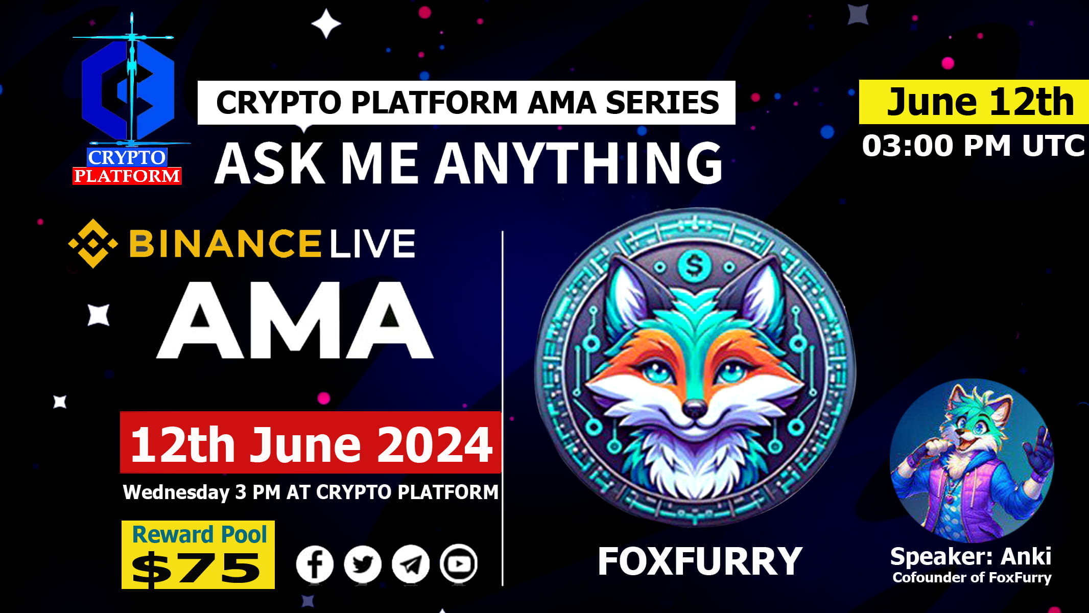 AMA - FoxFurry <> Crypto Platform | $75 USDT Rewards