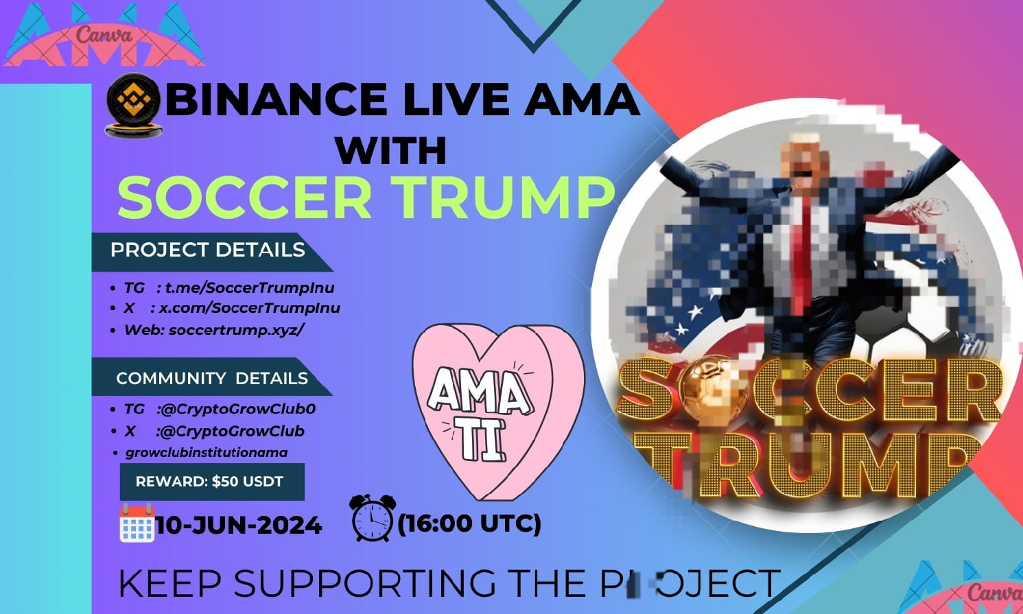 AMA With Soccer Trump| $50 USDT Giveaways Binance Live