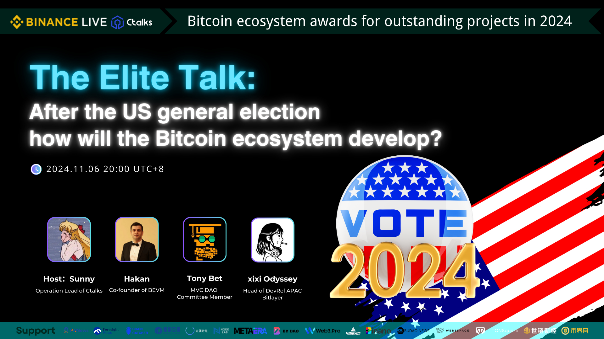 After the US general election, how will the Bitcoin ecosystem develop?