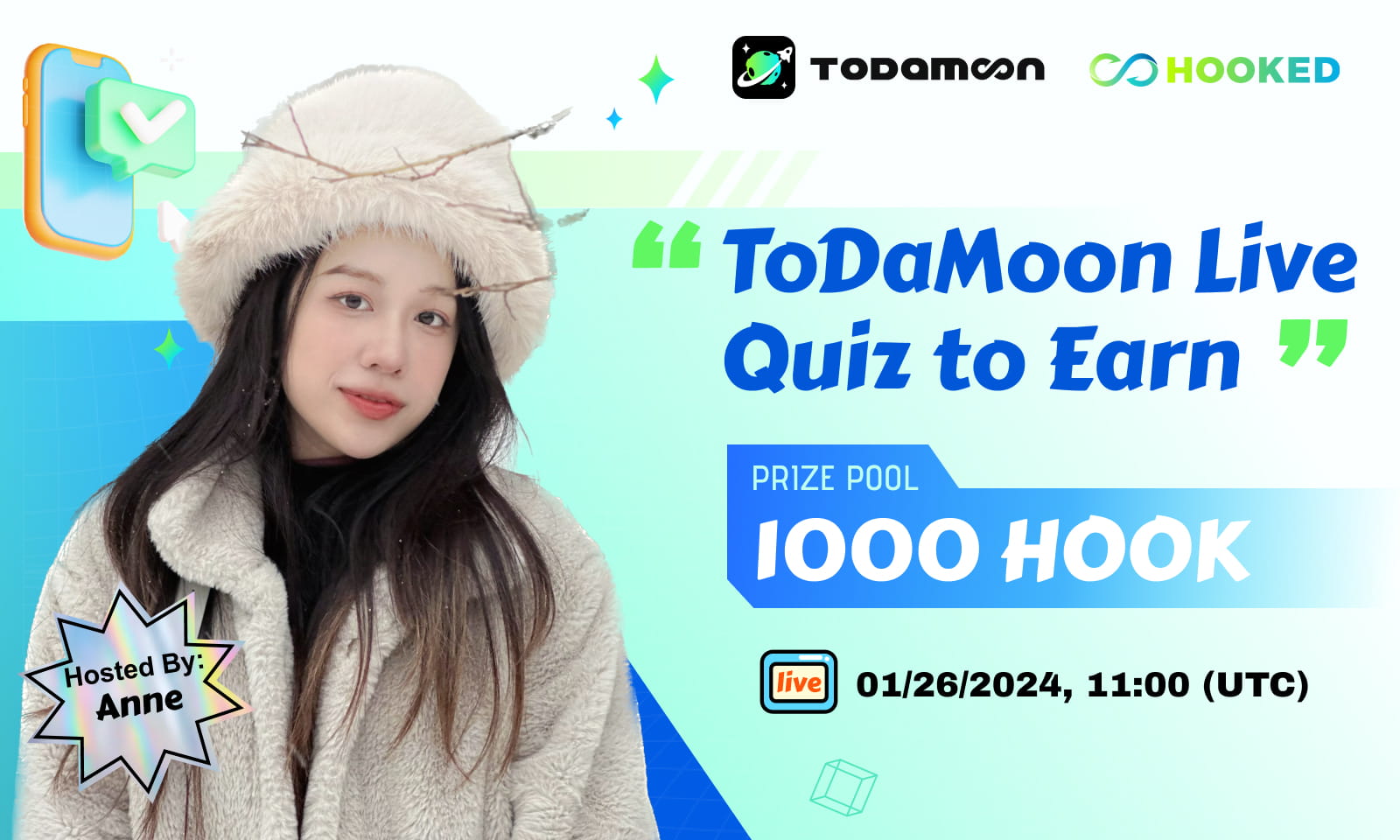ToDaMoon Quiz-to-Earn Gameshow - 98th Livestreaming