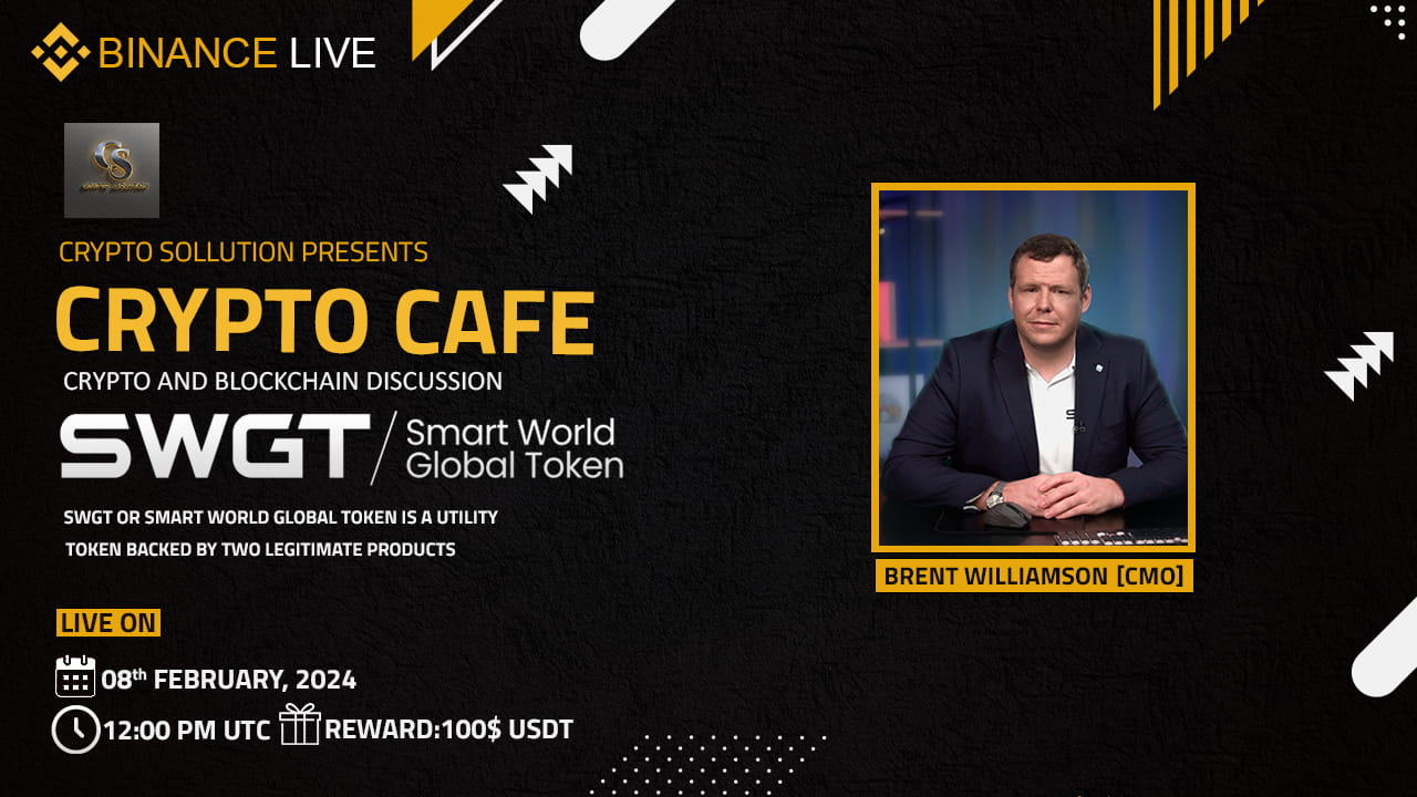 Crypto Cafe Backed By Two Legitimate Products Is Swgt Binance Live 1718