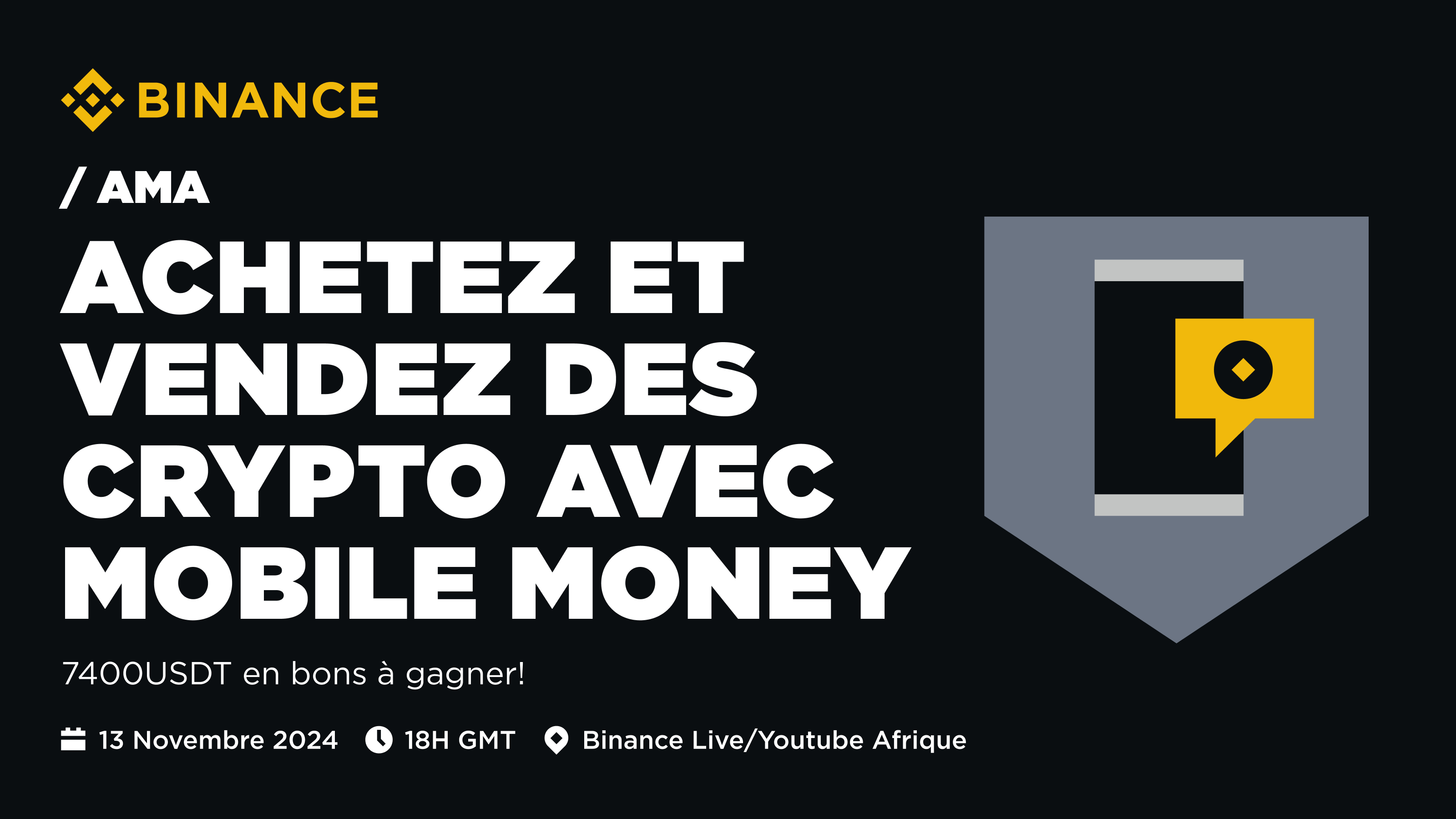 AMA: Achetez et Vendez des cryptos avec Mobile Money 