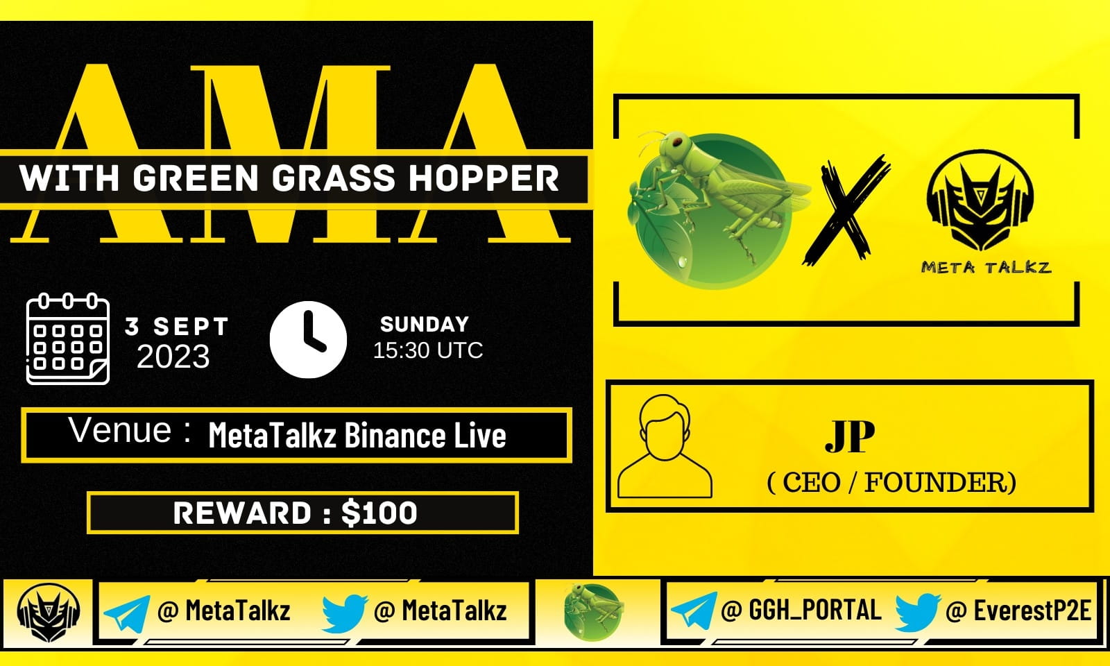 META TALKZ Presents AMA with GREEN GRASS HOPPER