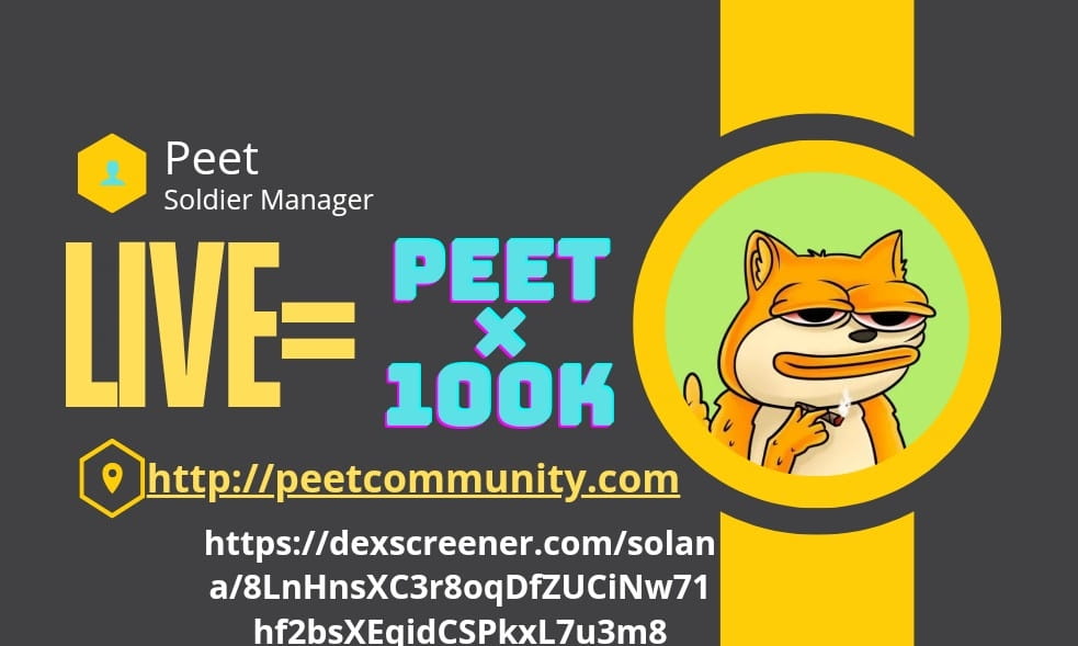 Peet Buy On 100k+ quickly buy now. Contact Address  description  on