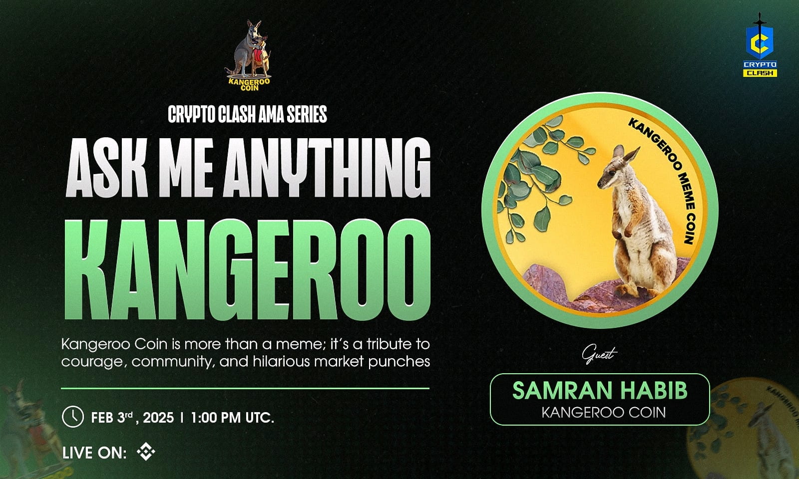 AMA - Kangeroo x Crypto Clash | 50$ USDT Rewards