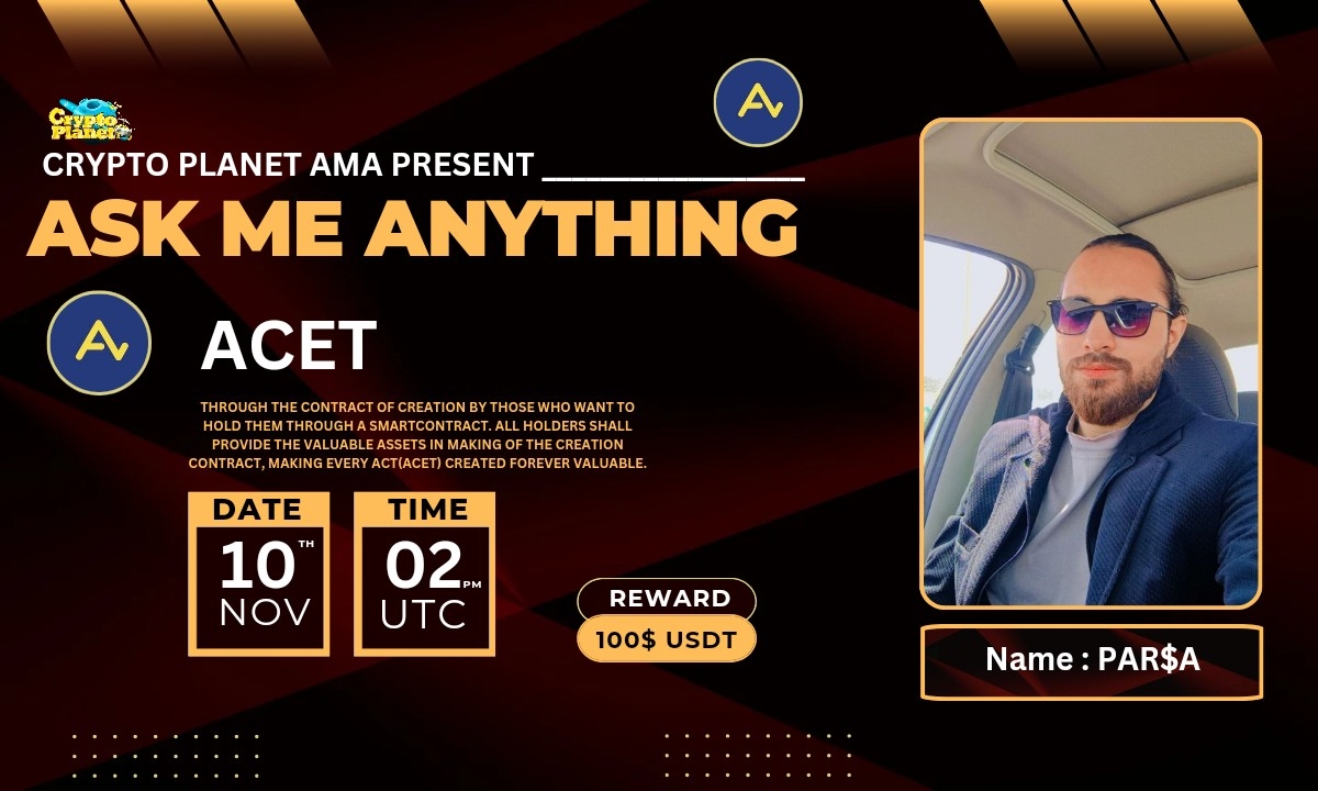 Crypto Planet Binance Live AMA with ACET