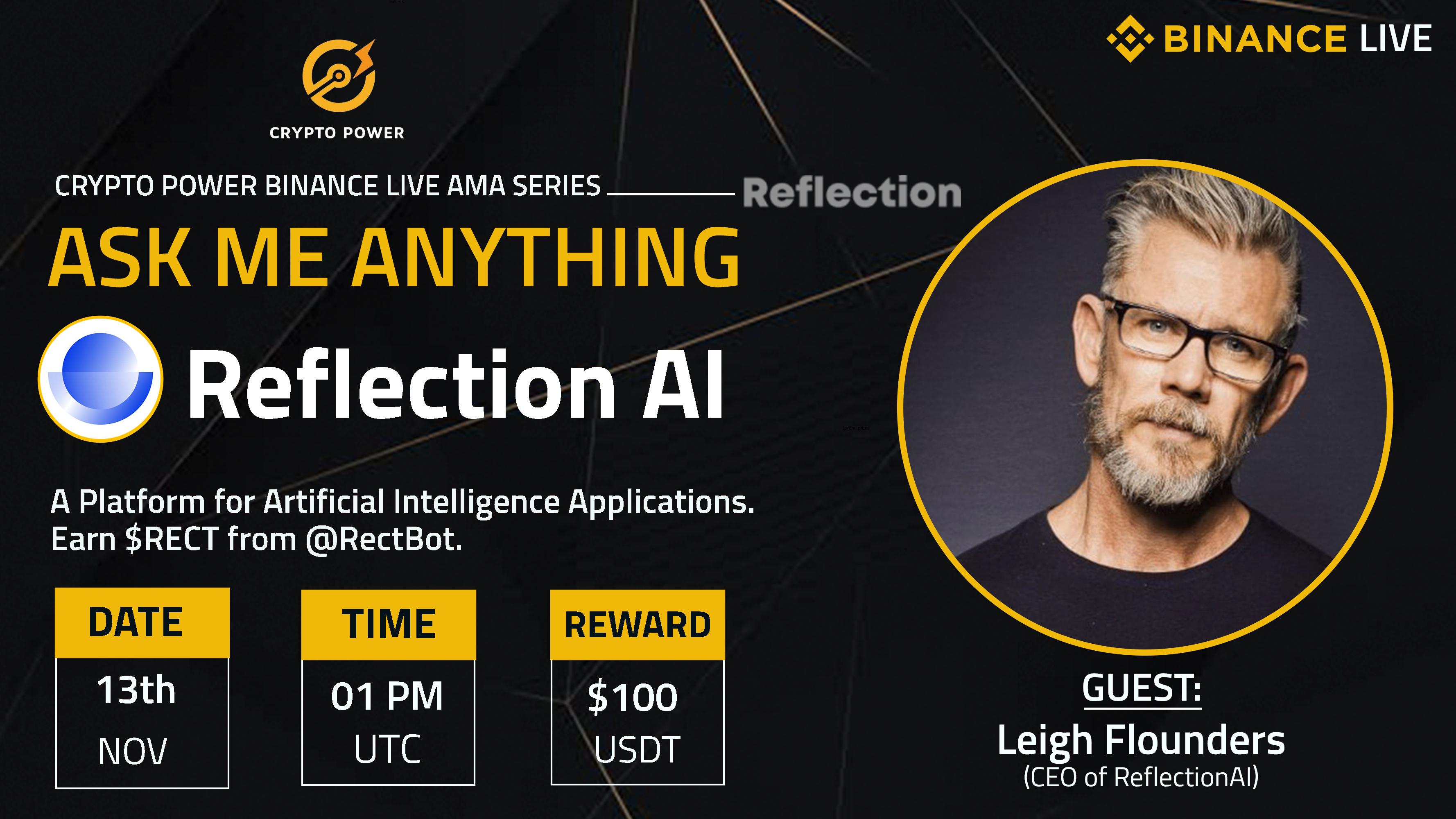 CRYPTO POWER AMA WITH Reflection AI