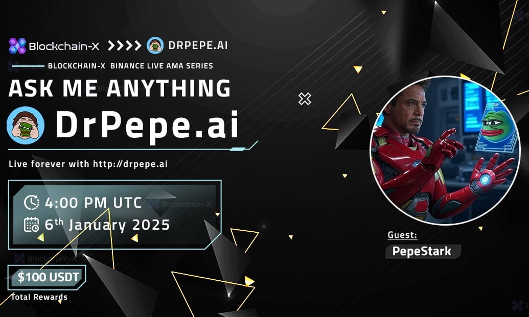 Blockchain-X AMA with DrPepe.ai [Reward $100 USDT]