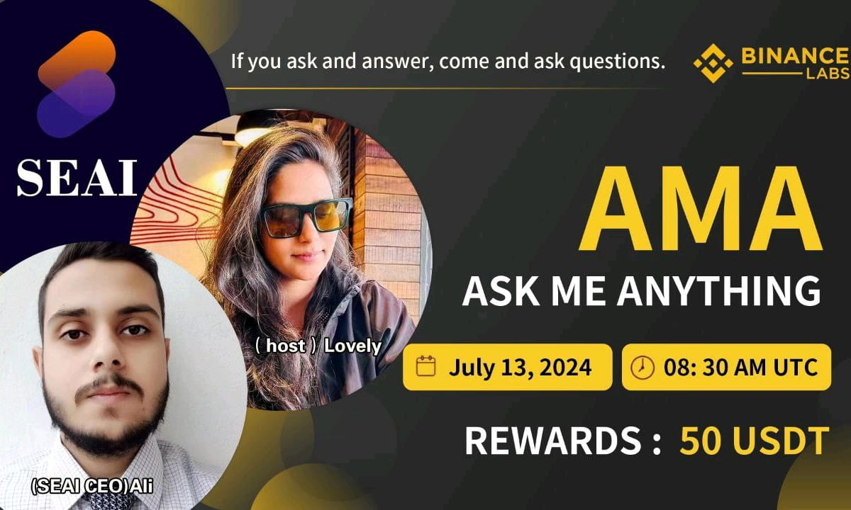 Crypto Finder Club AMA With SEAI | 50$ 2024-7-13 8:30 AM UTC