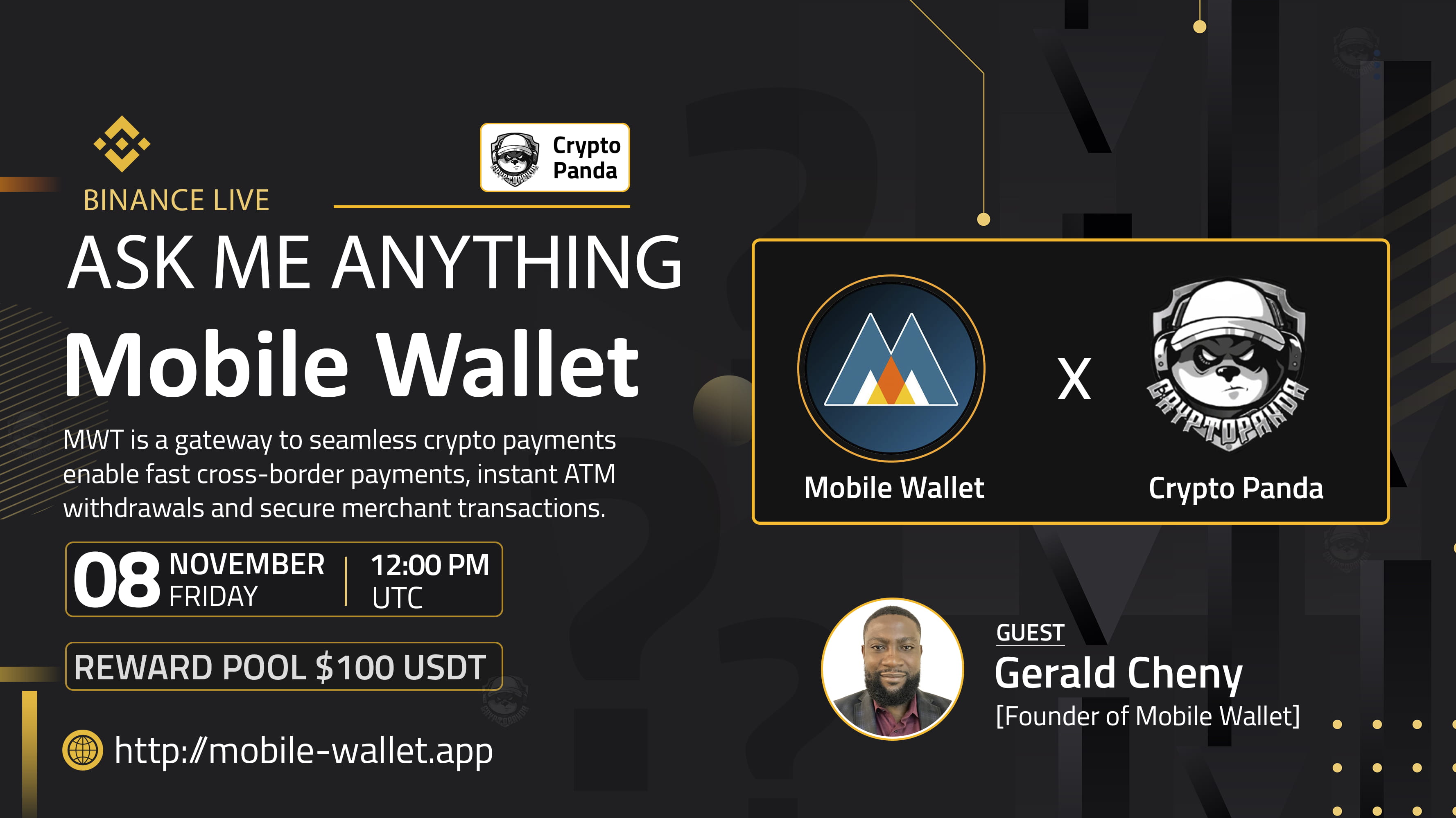 Crypto Panda Presents AMA with Mobile Wallet // $100 Givaway