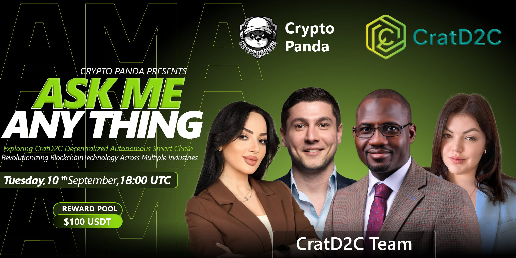 Crypto Panda presents AMA with CratD2C