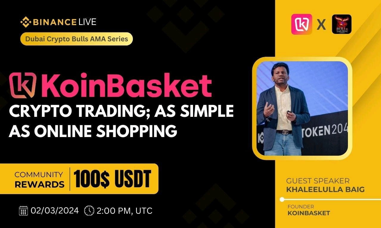 Dubai Crypto Bulls AMA With "KoinBasket" || Reward poll 100$ USDT