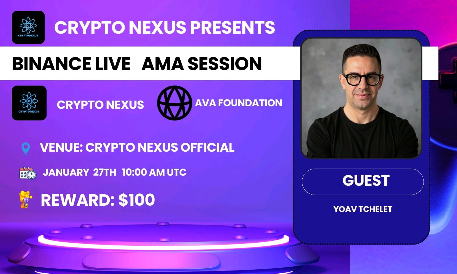 Crypto nexus Binance live AMA With AVAFoundation