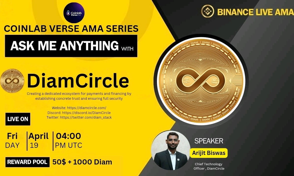 Binance Live AMA With #DiamCircle_Global