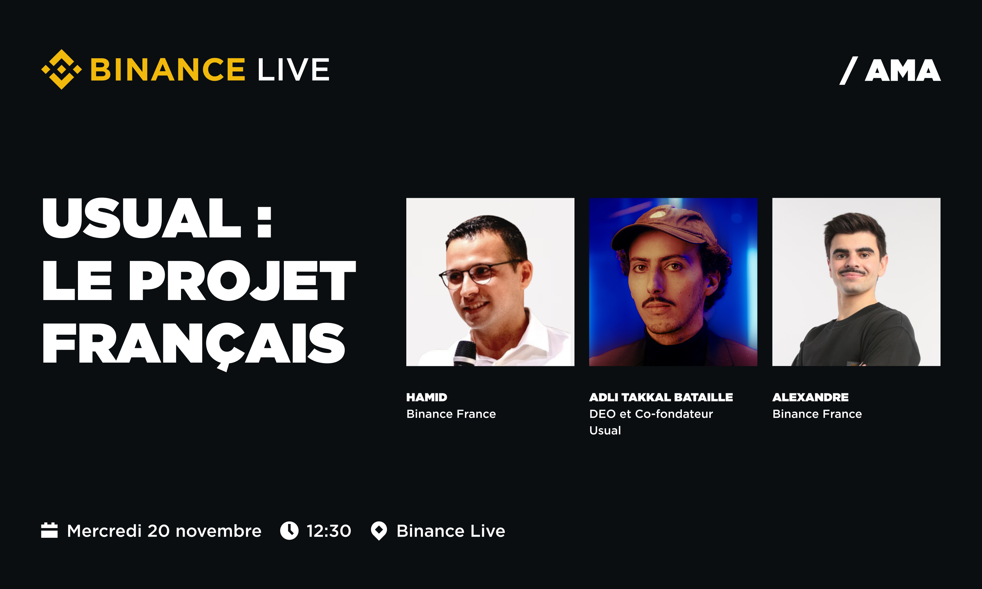 Usual : le projet français passé par le Launchpool Binance