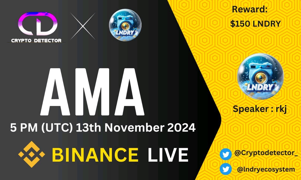 Crypto Detector  will be holding AMA with Lndry at