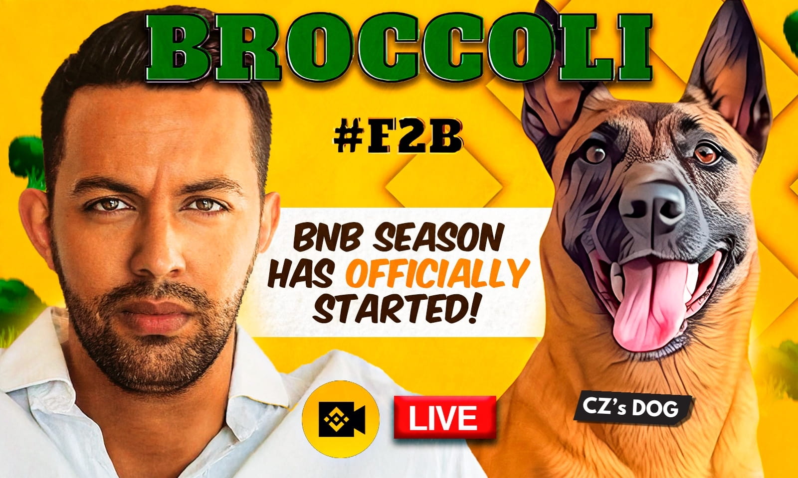 BNB Binance Live AMA!  With BROCCOLI  F2B and Ben Todar