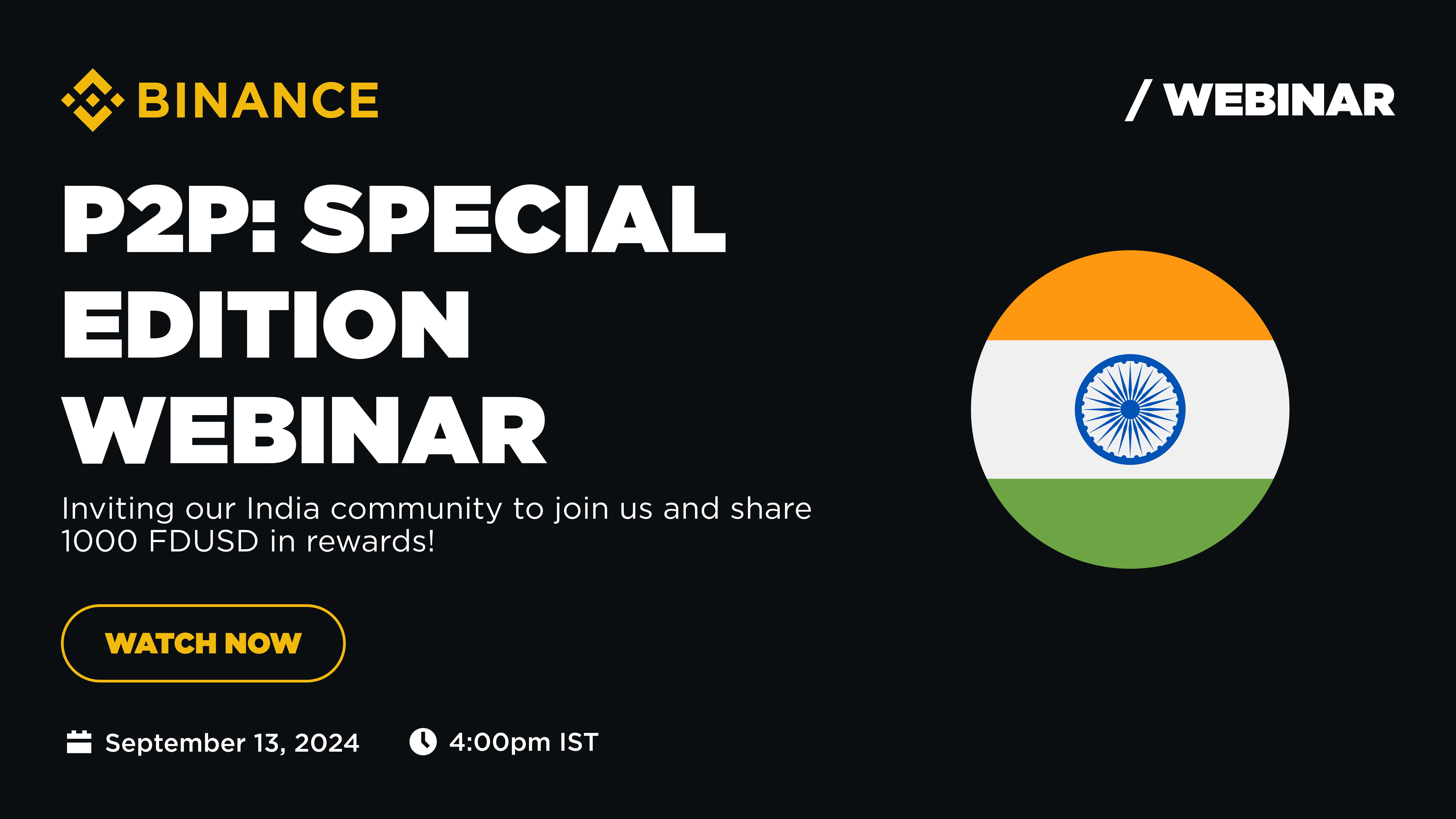 Binance P2P: Special Edition Webinar