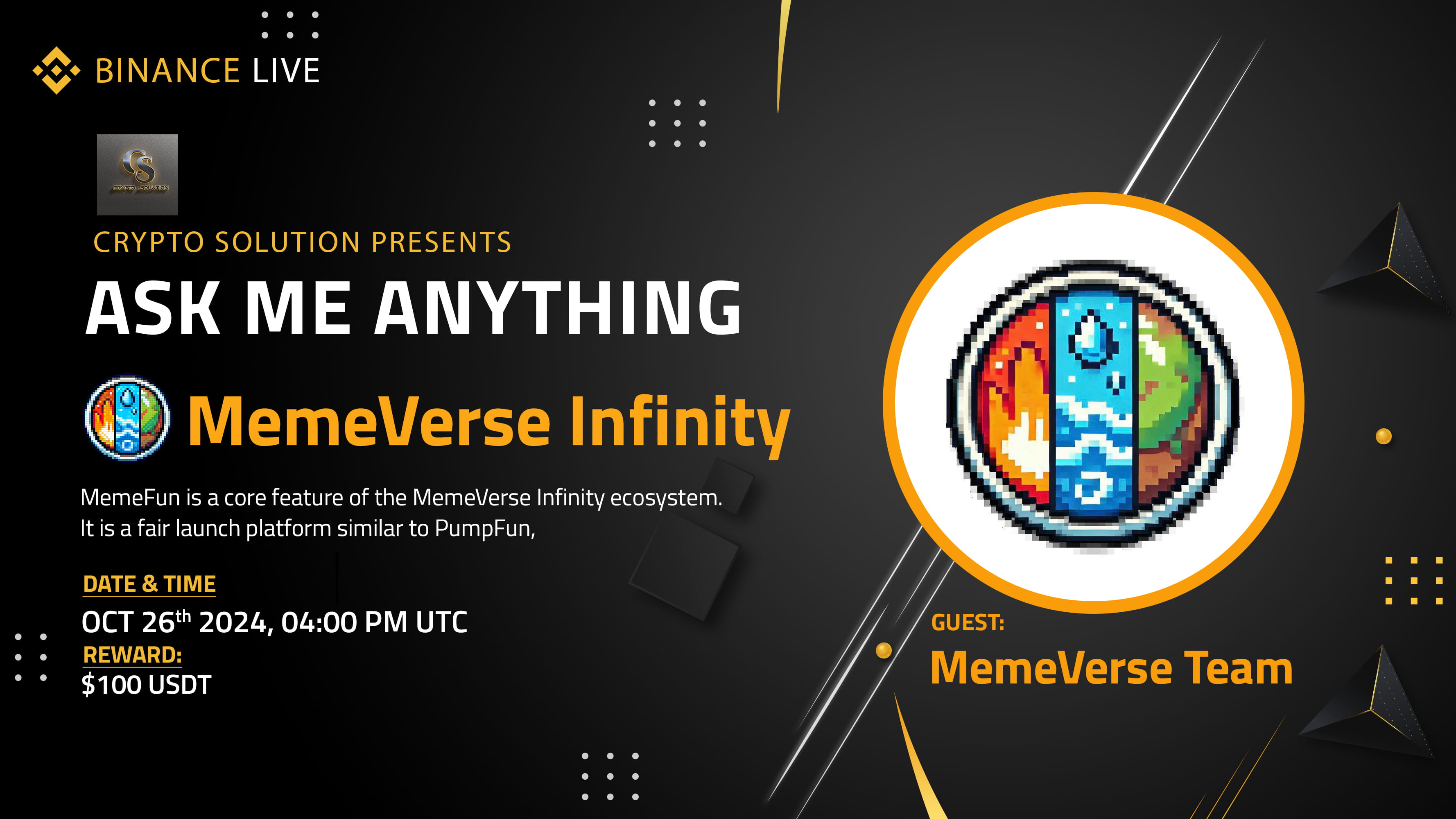 AMA - Crypto Solution <> MemeVerse Infinity