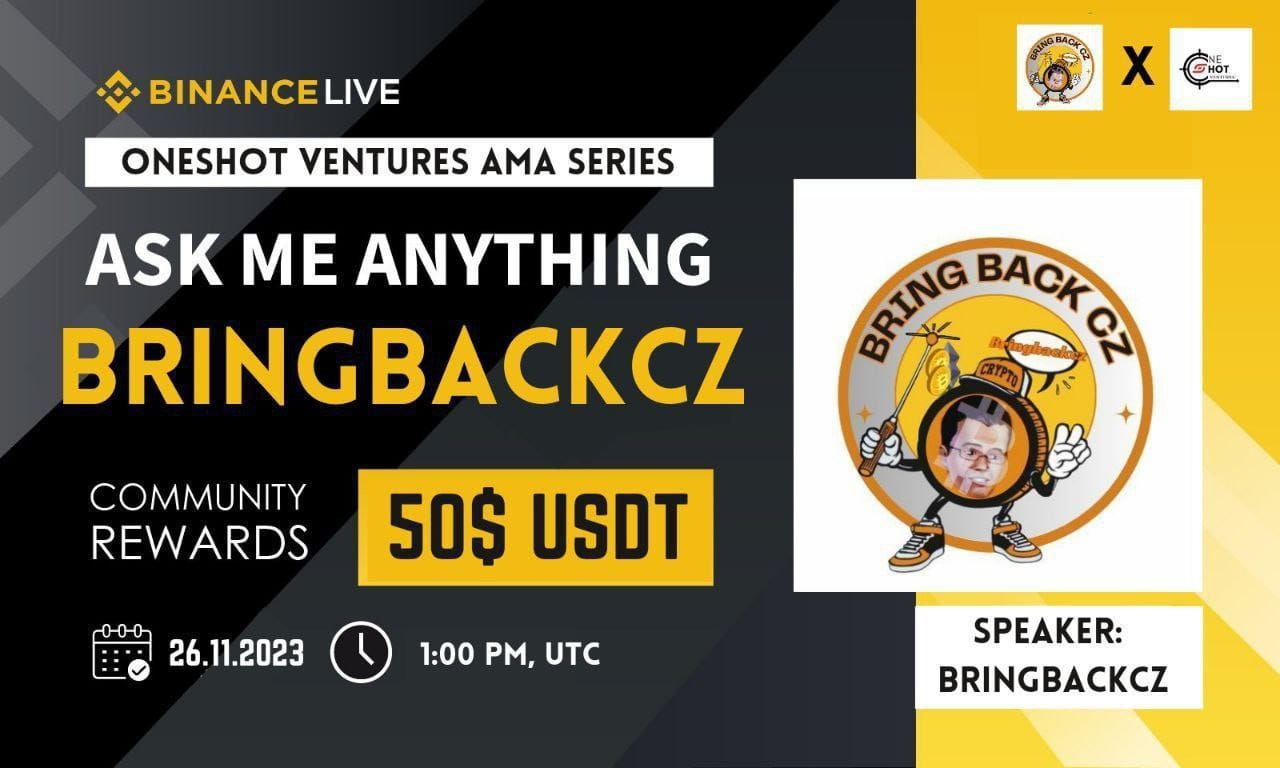 Oneshot Ventures AMA with BRINGBACKCZ | 50$ Reward 2023-11-26 1 PM UTC