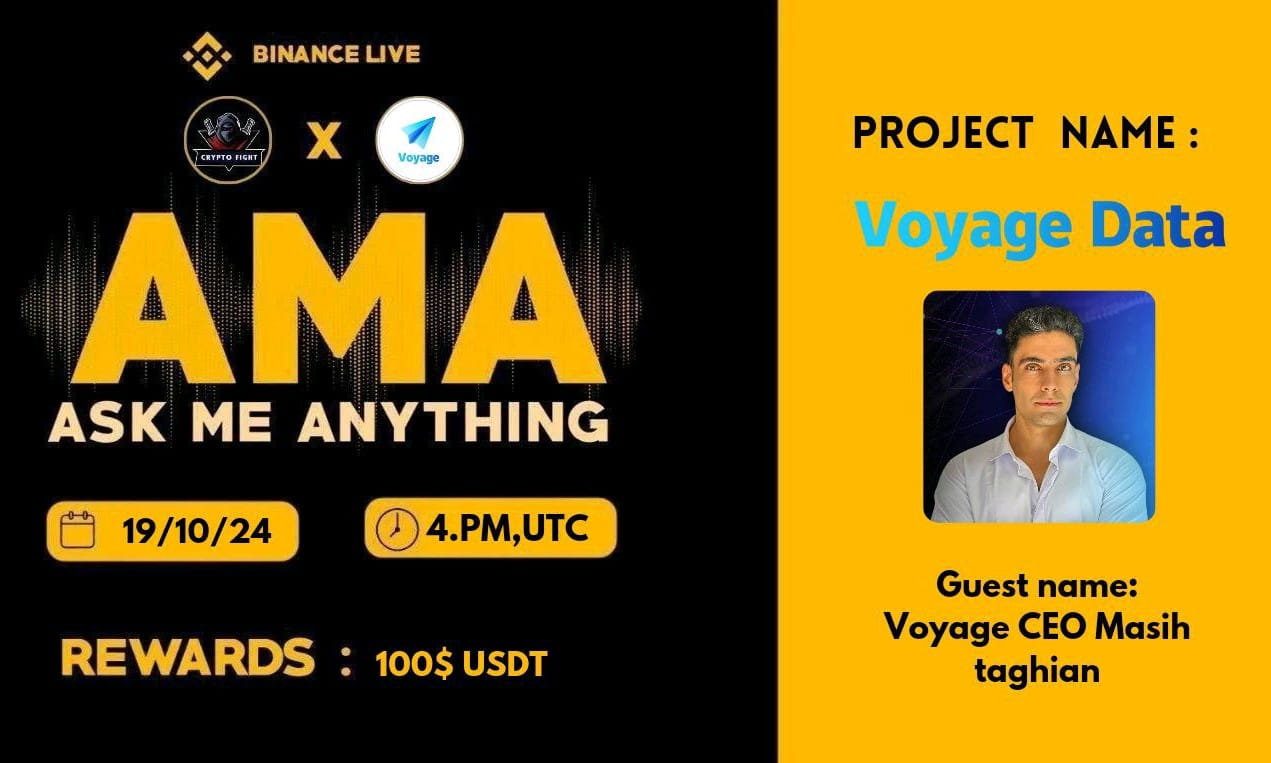 Crypto Fight Binance Live AMA With "Voyage_Office" || Reward : 100$ USDT