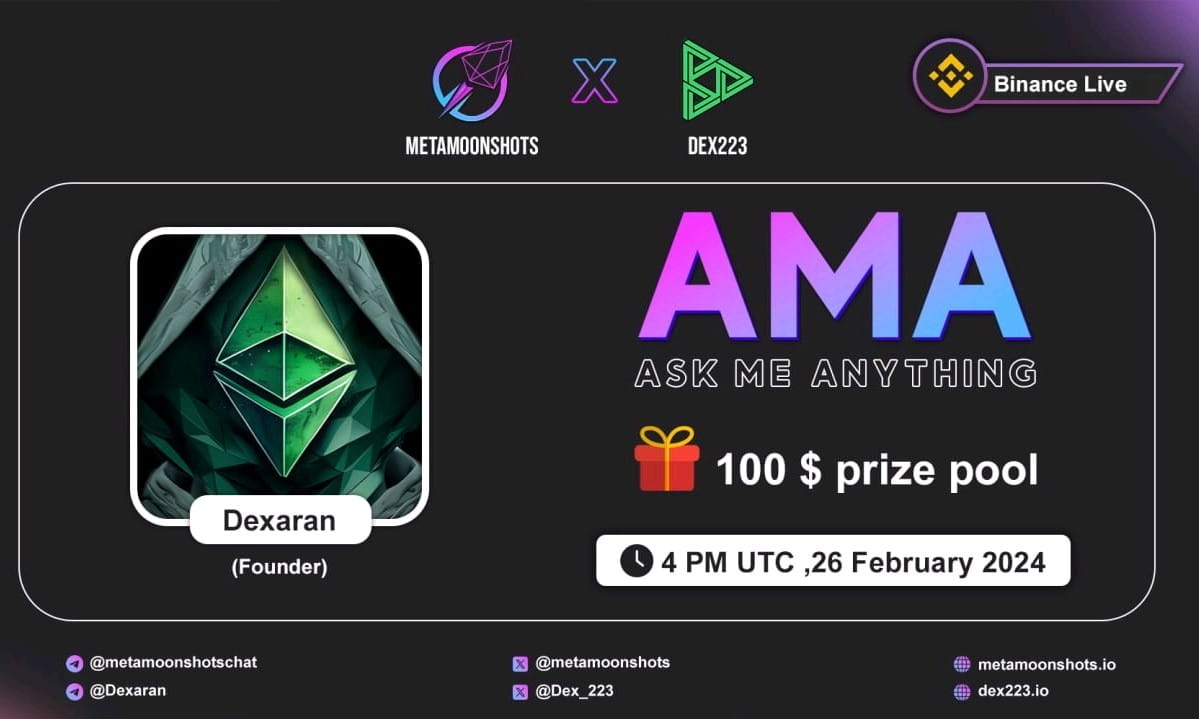 Fireside chat AMA with Dex223
