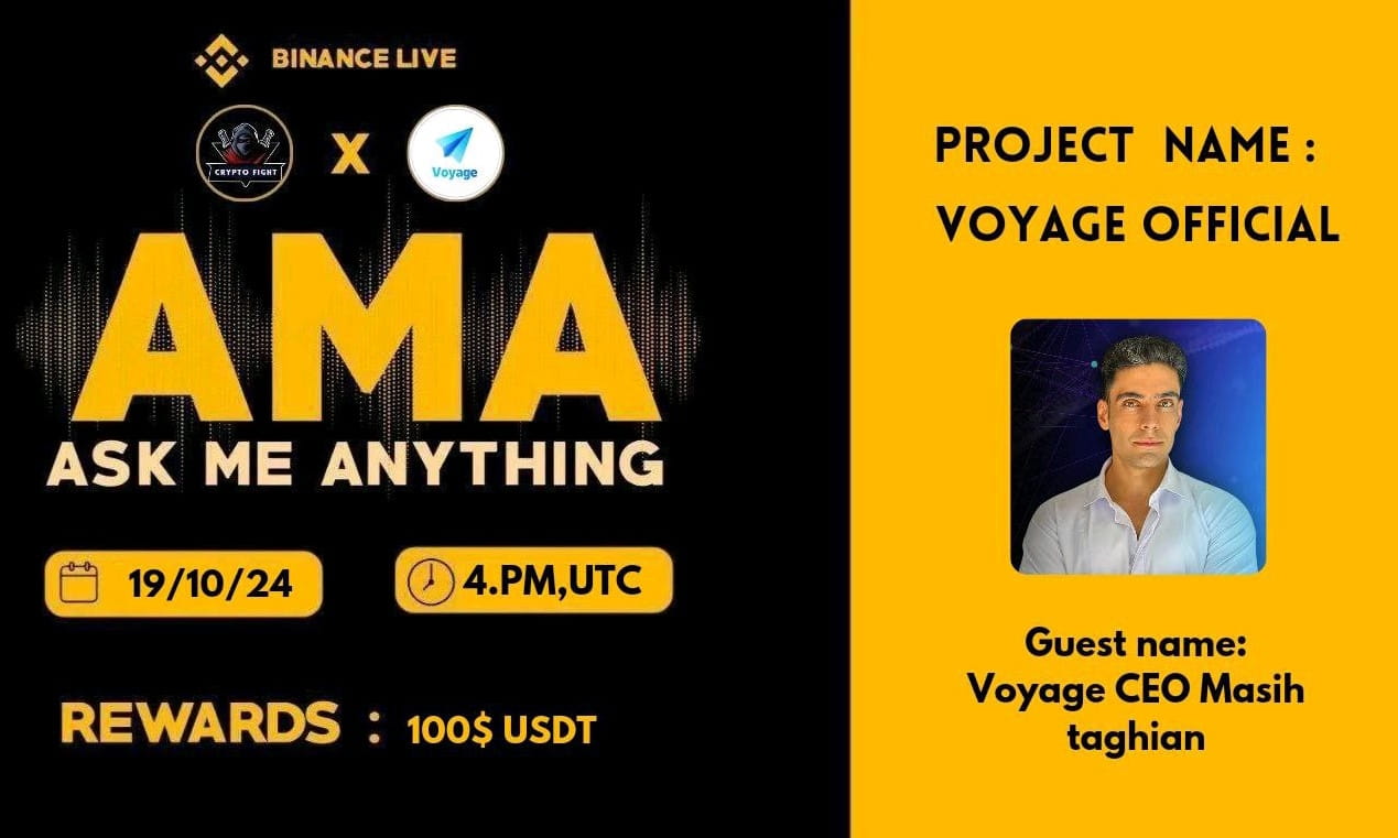 Crypto Fight Binance Live AMA With "Voyage_Office" || Reward : 100$ USDT