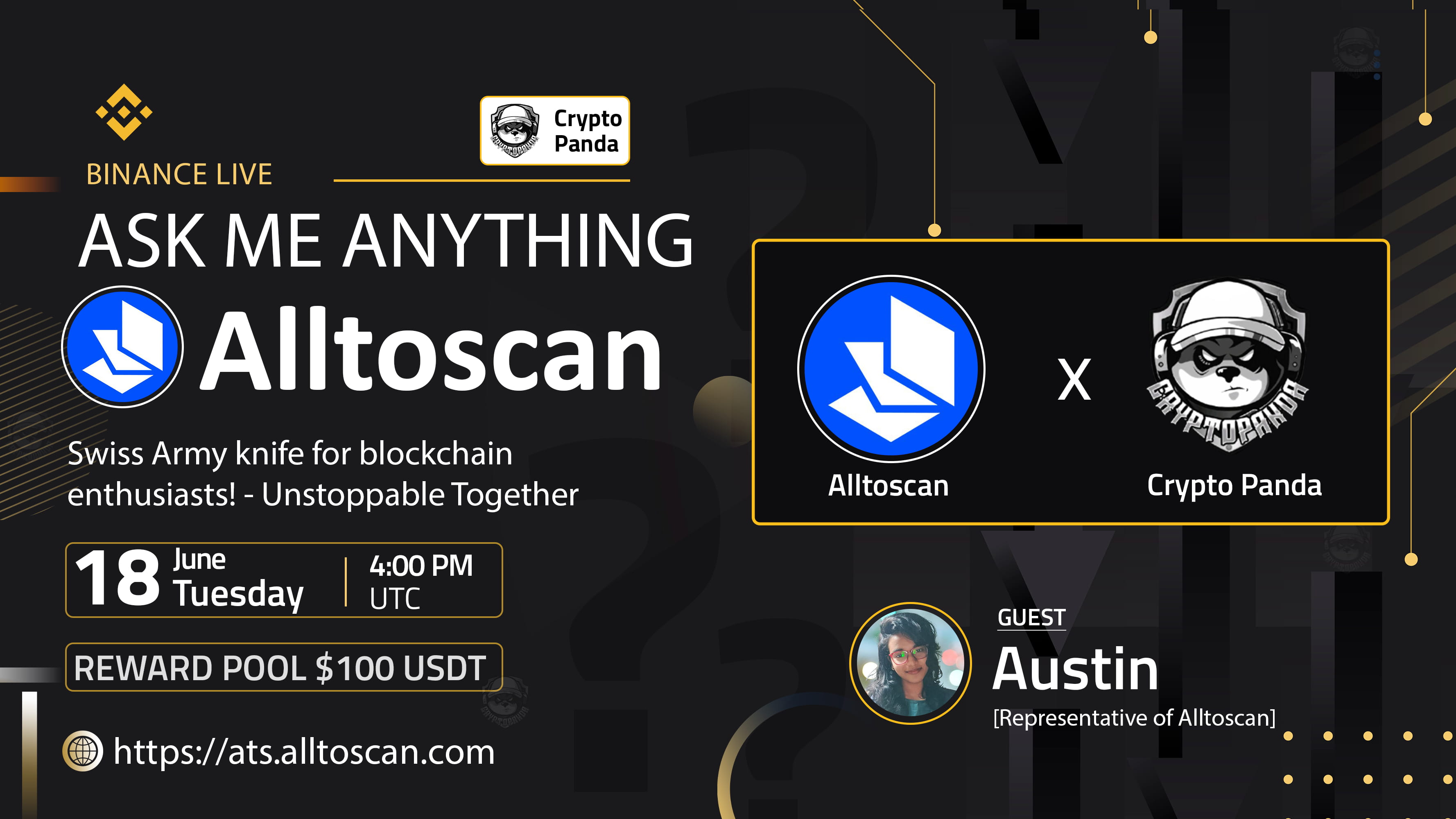 Crypto Panda presents AMA with Alltoscan