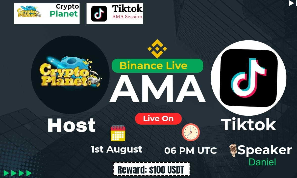 Crypto Planet Binance Live with TikTok[ Reward:$100]