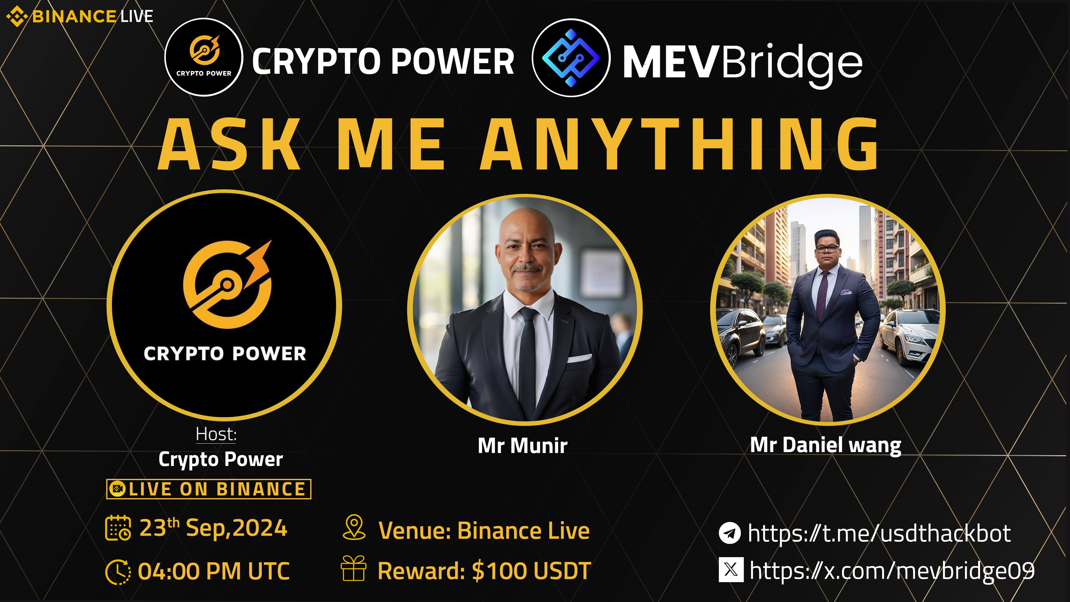 CRYPTO POWER AMA WITH  MEVBRIDGE