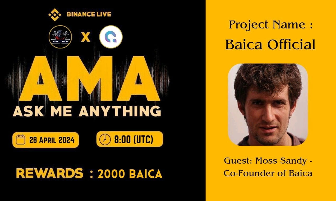 Crypto Fight AMA With "Baica Official" || Reward: 2000 BAICA 