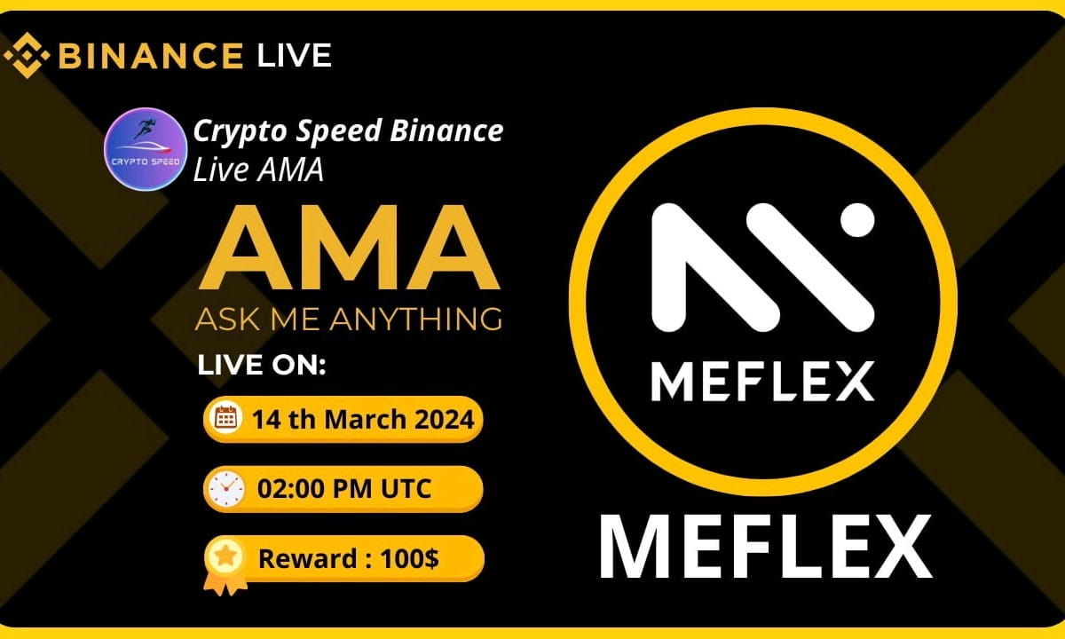 Crypto Speed Binance Live AMA with MEFLEX 