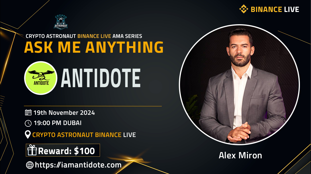 Crypto Astronaut Host AMA With ANTIDOTE