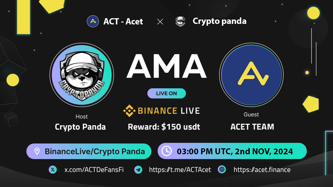 Crypto Panda presents AMA with ACET