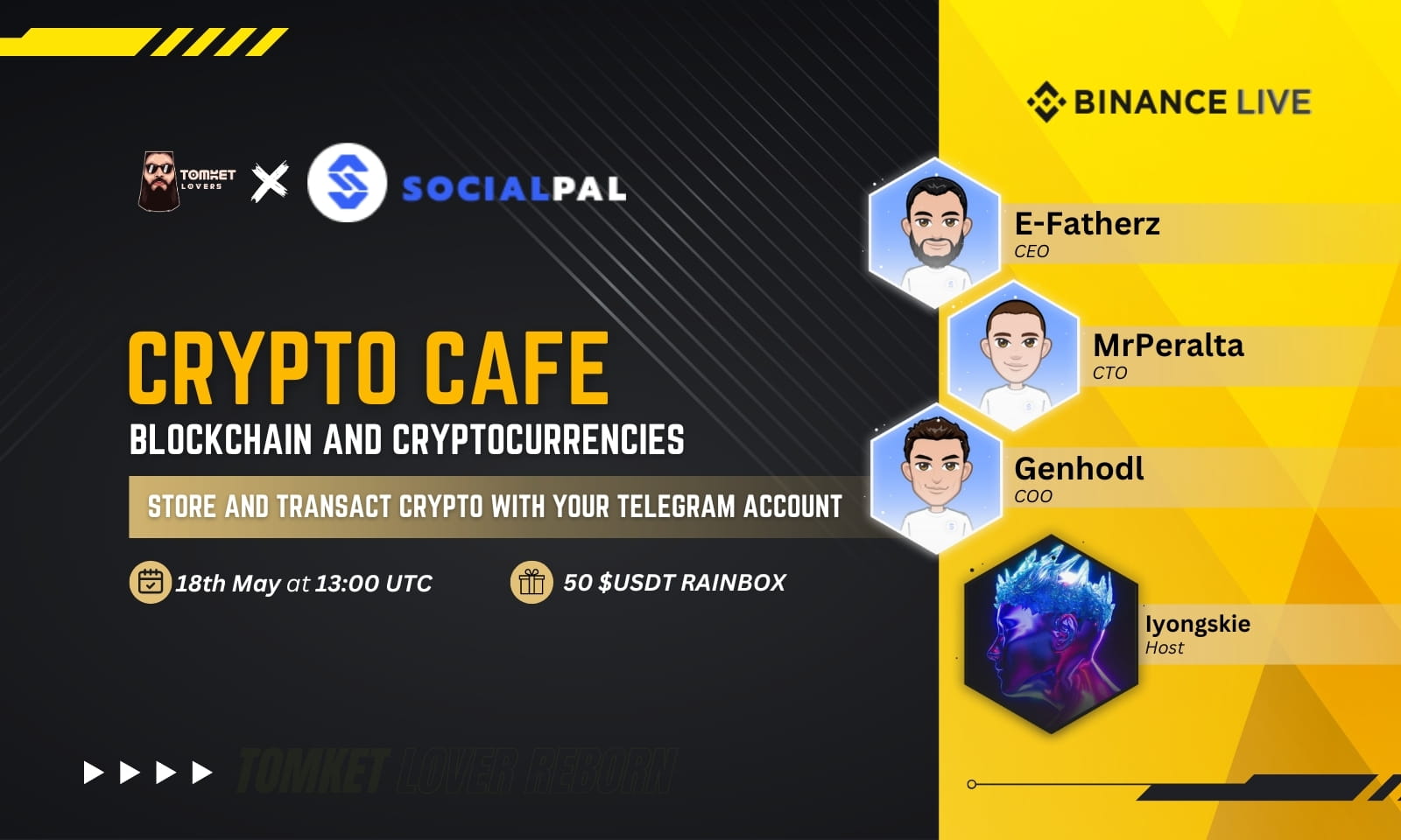 Crypto Cafe : Store and transact crypto with your Telegram account